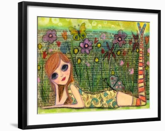 Meet Me in the Garden-Wyanne-Framed Giclee Print