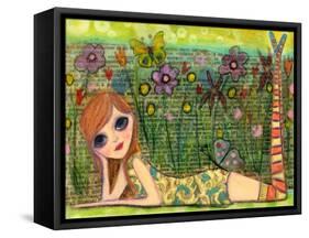 Meet Me in the Garden-Wyanne-Framed Stretched Canvas