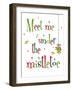 Meet Me Under the Mistletoe-Anna Quach-Framed Art Print