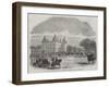 Meet of the Royal Norfolk Hunt at Houghton, the Seat of the Marquis of Cholmondeley-null-Framed Giclee Print