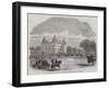 Meet of the Royal Norfolk Hunt at Houghton, the Seat of the Marquis of Cholmondeley-null-Framed Giclee Print