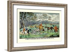 Meet with His Grace the Duke of Rutiana-Henry Thomas Alken-Framed Art Print