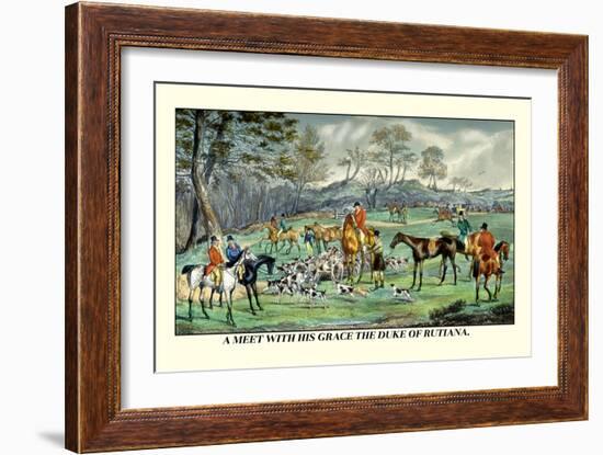 Meet with His Grace the Duke of Rutiana-Henry Thomas Alken-Framed Art Print