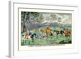 Meet with His Grace the Duke of Rutiana-Henry Thomas Alken-Framed Art Print