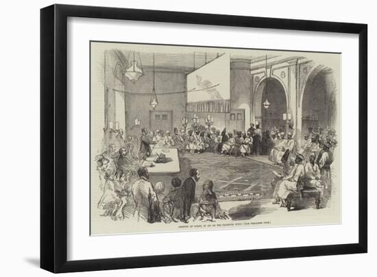 Meeting at Surat, in Aid of the Patriotic Fund-null-Framed Giclee Print