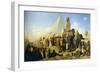 Meeting Between Cambyses II and Psammetichus III-Jean Adrien Guignet-Framed Giclee Print