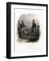 Meeting Between Generals San Martin and Bolivar, Guayaquil, Ecuador, 1822-Levy-Framed Giclee Print