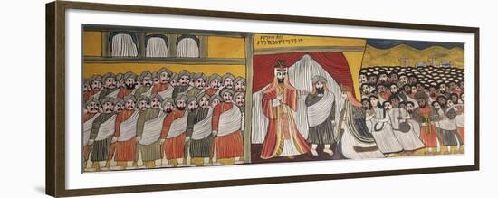 Meeting Between King Solomon and Queen of Sheba, Ethiopia-null-Framed Giclee Print