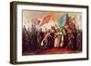 Meeting Between Philip II King of France and Henry II King of England, at Gisors, 21 January 1188-Gillot Saint-Evre-Framed Giclee Print