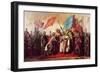 Meeting Between Philip II King of France and Henry II King of England, at Gisors, 21 January 1188-Gillot Saint-Evre-Framed Giclee Print