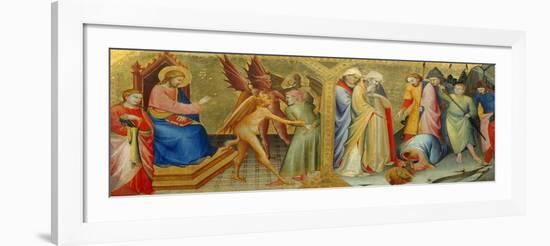 Meeting Between Saints James and Hermogenes-Lorenzo Monaco-Framed Giclee Print