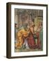 Meeting Between St Anne and St Joachim, Detail from Stories of St Joseph-Bernardino Luini-Framed Giclee Print