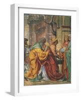 Meeting Between St Anne and St Joachim, Detail from Stories of St Joseph-Bernardino Luini-Framed Giclee Print