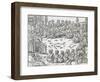 Meeting Between Turks and Arabs, Morocco, Engraving from Universal Cosmology-Andre Thevet-Framed Giclee Print