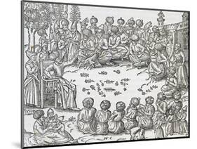 Meeting Between Turks and Arabs, Morocco, Engraving from Universal Cosmology-Andre Thevet-Mounted Giclee Print