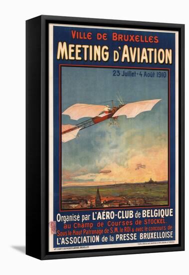 Meeting D'Aviation, 1910-null-Framed Stretched Canvas
