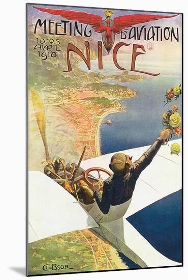 Meeting D'Aviation, Nice-Charles Leonce Brosse-Mounted Art Print