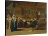 Meeting in an Interior (Oil on Canvas)-Dirck Hals-Stretched Canvas