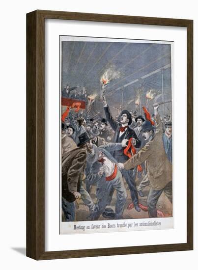 Meeting in Favour of Boers Disturbed by the Anti-Nationalists, 1900-Oswaldo Tofani-Framed Giclee Print