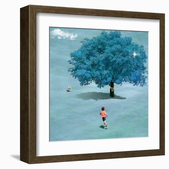 Meeting In Heaven-Nancy Tillman-Framed Art Print