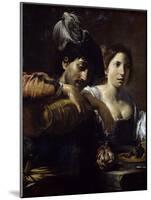 Meeting in Tavern-Valentin de Boulogne-Mounted Giclee Print