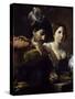 Meeting in Tavern-Valentin de Boulogne-Stretched Canvas