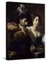 Meeting in Tavern-Valentin de Boulogne-Stretched Canvas