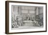 Meeting in the Guildhall Council Chamber, City of London, 1750-Hubert Francois Gravelot-Framed Giclee Print