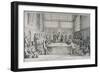 Meeting in the Guildhall Council Chamber, City of London, 1750-Hubert Francois Gravelot-Framed Giclee Print