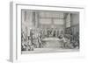 Meeting in the Guildhall Council Chamber, City of London, 1750-Hubert Francois Gravelot-Framed Giclee Print