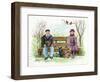 Meeting in the Park-Margaret Loxton-Framed Giclee Print