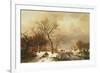 Meeting in the Snow-Frederik Marianus Kruseman-Framed Giclee Print