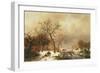 Meeting in the Snow-Frederik Marianus Kruseman-Framed Giclee Print