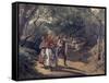 Meeting in the Woods-Ferdinand Waldmüller-Framed Stretched Canvas