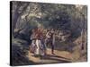 Meeting in the Woods-Ferdinand Waldmüller-Stretched Canvas