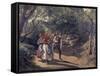 Meeting in the Woods-Ferdinand Waldmüller-Framed Stretched Canvas