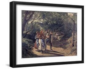 Meeting in the Woods-Ferdinand Waldmüller-Framed Giclee Print