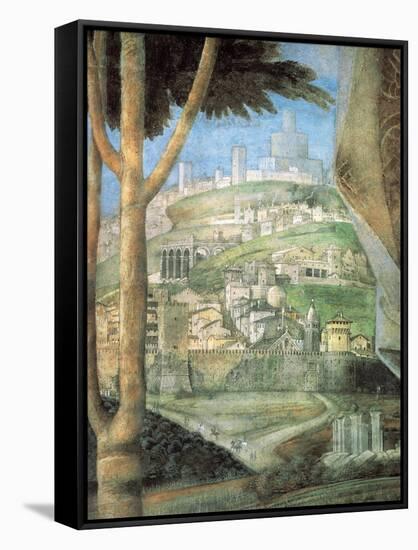 Meeting (landscape)-Andrea Mantegna-Framed Stretched Canvas