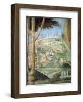 Meeting (landscape)-Andrea Mantegna-Framed Art Print