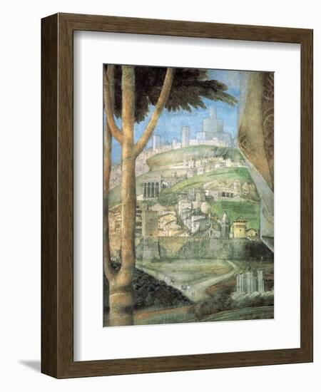 Meeting (landscape)-Andrea Mantegna-Framed Art Print