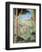 Meeting (landscape)-Andrea Mantegna-Framed Art Print