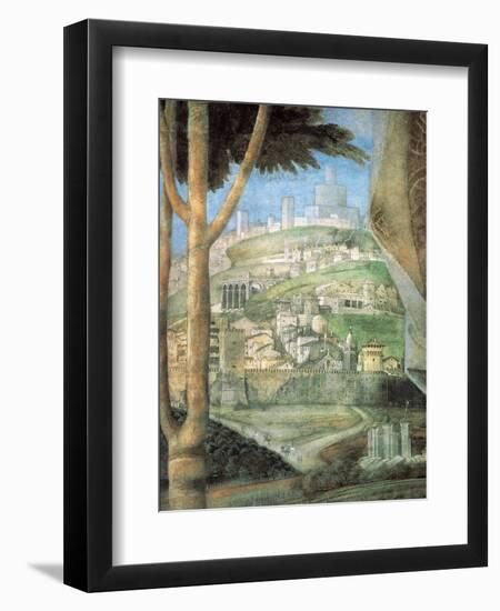 Meeting (landscape)-Andrea Mantegna-Framed Art Print