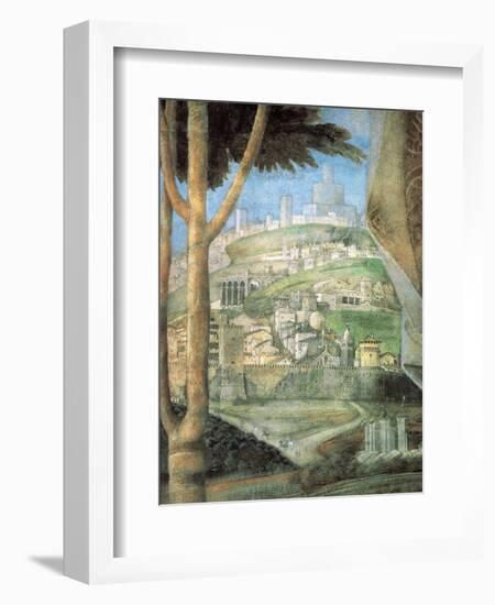 Meeting (landscape)-Andrea Mantegna-Framed Art Print