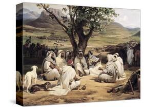 Meeting of Arabian Chiefs-Horace Vernet-Stretched Canvas