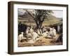 Meeting of Arabian Chiefs-Horace Vernet-Framed Art Print