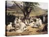Meeting of Arabian Chiefs-Horace Vernet-Stretched Canvas