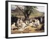 Meeting of Arabian Chiefs-Horace Vernet-Framed Art Print