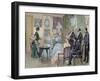 Meeting of Aristocratic Families in the Living Room-Tarker-Framed Giclee Print