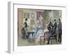 Meeting of Aristocratic Families in the Living Room-Tarker-Framed Giclee Print