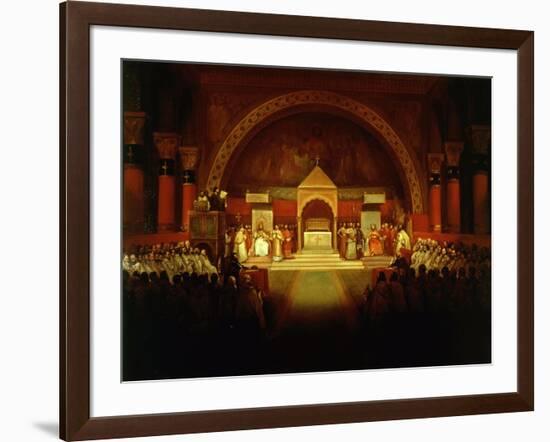 Meeting of Chapter of Knights Templar in Paris, April 22, 1147-Francois-Marius Granet-Framed Giclee Print